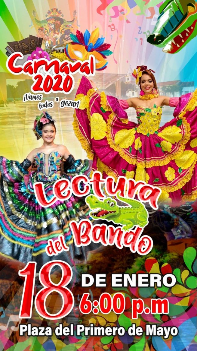 Plaza del Primero de Mayo, epicentro de Lectura del Bando de los Carnavales de Valledupar