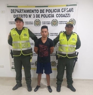 Hombre capturado en La Jagua de Ibirico tenía notificación de la Interpol por concierto para delinquir