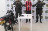 Capturado hombre que en compañía de dos menores de edad portaba dos armas de fuego