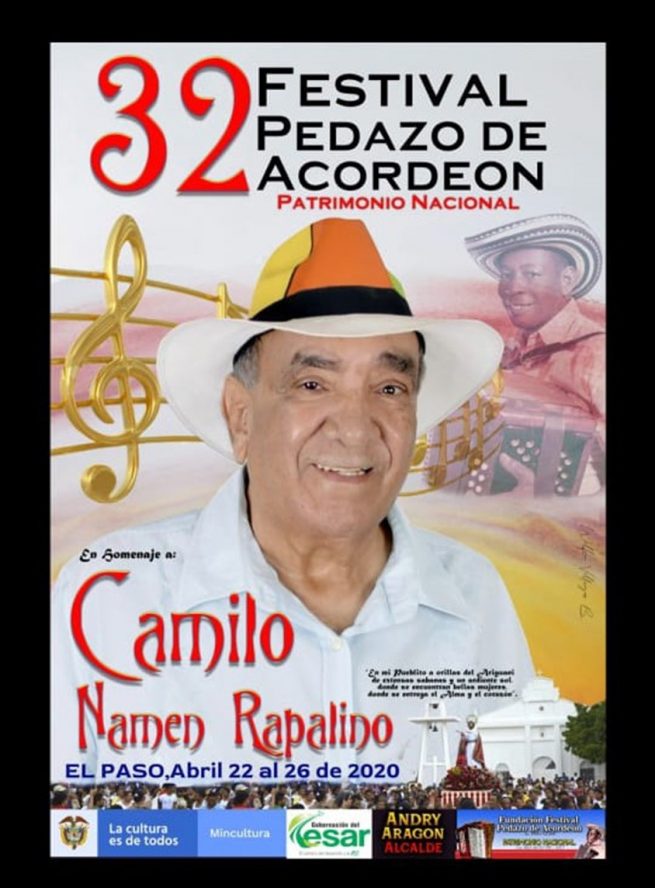 Abiertas las inscripciones del Festival Pedazo de Acordeón de El Paso, Cesar