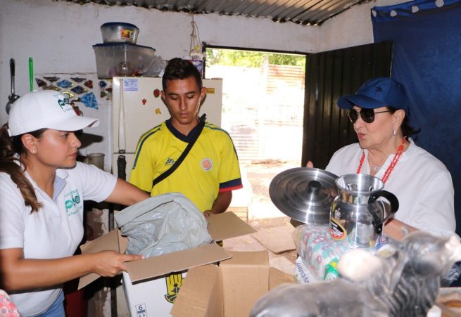 Damnificados de la pasada ola invernal en el municipio de Agustín Codazzi, recibieron ayuda humanitaria