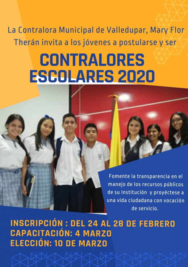 Abiertas inscripciones para contralores escolares y sus grupos de apoyo
