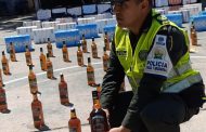En Valledupar, la Polfa incautó cigarrillos y licor de contrabando