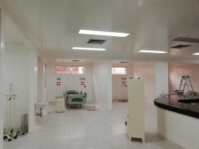 Gobernador Monsalvo equipa nueva infraestructura para atender emergencia por Covid-19 en Cesar