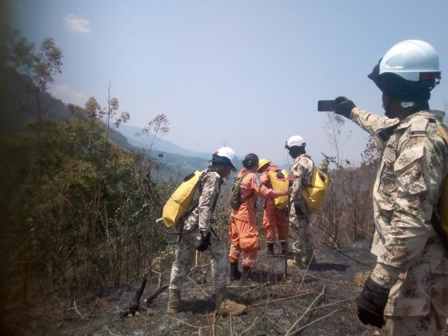 Control a incendios forestales en el Cesar son inspeccionados por tierra y aire