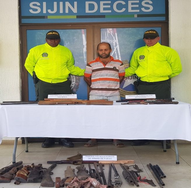 Desmantelada armería ilegal en el corregimiento de Atanquez