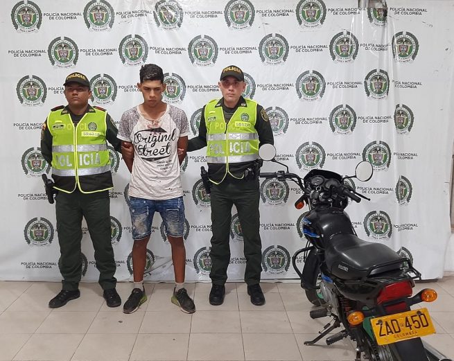 Por hurto de motocicleta en el barrio Panamá, capturado venezolano