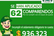 Autoridades han impuesto 62 comparendos en el municipio de El Paso