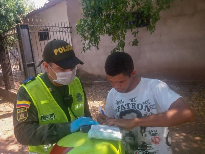 Un comparendo cada 5 minutos aplica la Policía en el Cesar por incumplir la cuarentena