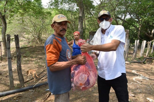 Emdupar se une a la entrega de alimentos en veredas del sur de Valledupar