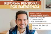 Reforma Pensional por Emergencia, charla virtual de Comfacesar