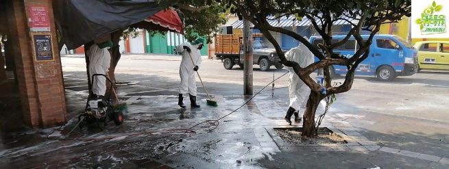 Se intensifica la limpieza y desinfección de las vías públicas en Valledupar