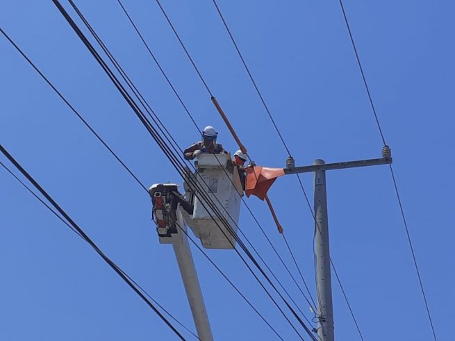 Infraestructura eléctrica en el Cesar, en manteniendo preventivo