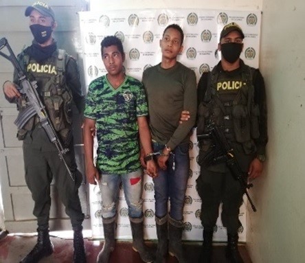Dos hombres sindicados de asesinar a una mujer en jurisdicción de San Diego, Cesar, fueron capturados