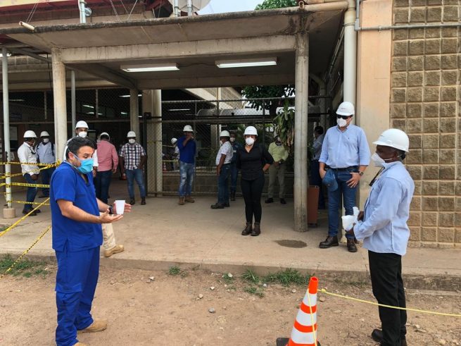 Alcalde de El Paso verificó protocolos de bioseguridad en Drummond