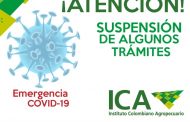 El ICA suspende los términos de algunos trámites para prevenir la propagación del COVID-19 en el país