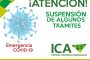 El ICA suspende los términos de algunos trámites para prevenir la propagación del COVID-19 en el país