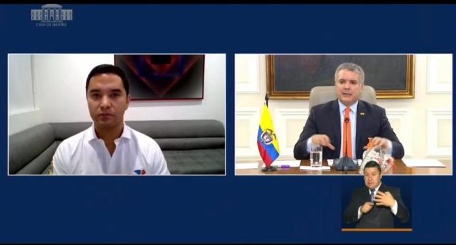 En diálogo con el Presidente Duque, alcalde de Valledupar dio a conocer al país cómo la ciudad ha enfrentado la emergencia sanitaria