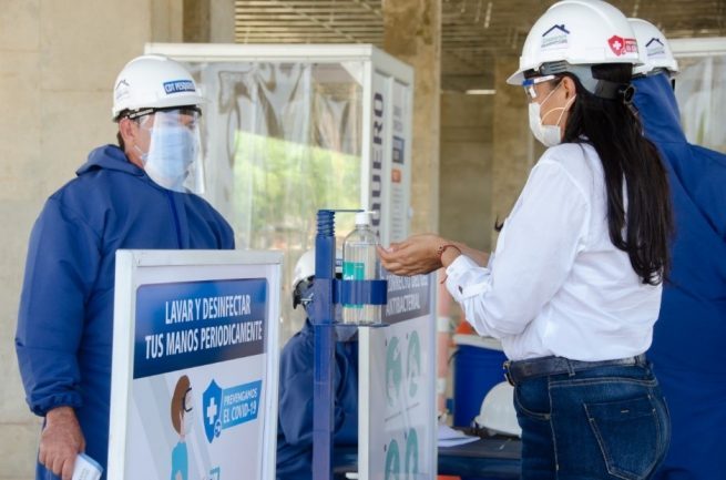 Reanudan obras del CDT pesquero tras cumplimiento de protocolos de bioseguridad para prevenir Covid-19