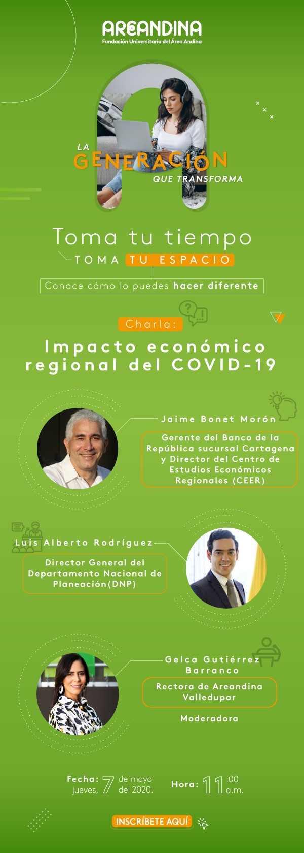El impacto económico del Covid-19 será socializado en charla de Areandina