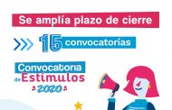 Se amplían fechas de cierre de Estímulos 2020