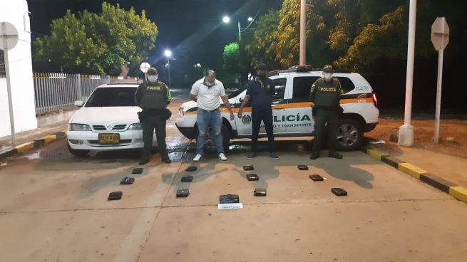 Hallan caleta de droga en llanta de un carro en Valledupar; dos capurados