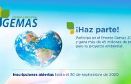 Abiertas inscripciones del Premio Ambiental GEMAS 2020