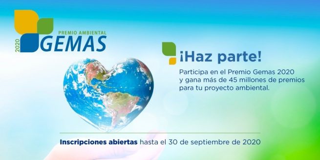 Abiertas inscripciones del Premio Ambiental GEMAS 2020