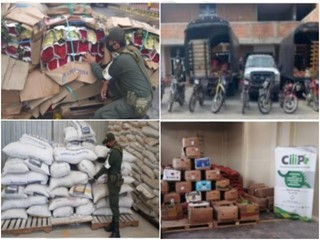 En departamentos de frontera, incautan más de $ 120 millones en productos agropecuarios