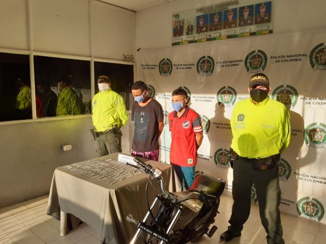 Capturados en flagrancia expendedores de estupefacientes en Agustín Codazzi