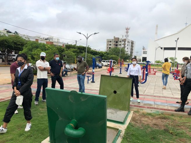 Contralora de Valledupar inspeccionó obras que se construyen en Valledupar y pidió aceleración de las mismas