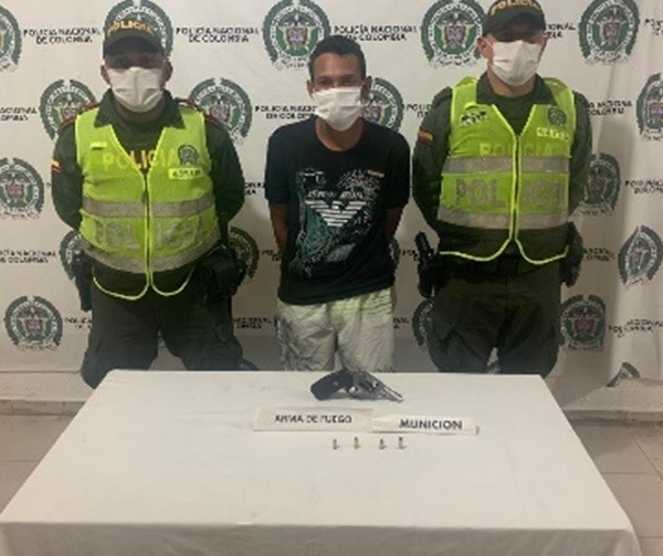 En Los Guasimales, capturada una persona con arma de fuego sin permiso