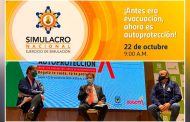 Comienza preparación del Simulacro Nacional que se realizará el 22 de octubre en todo el país