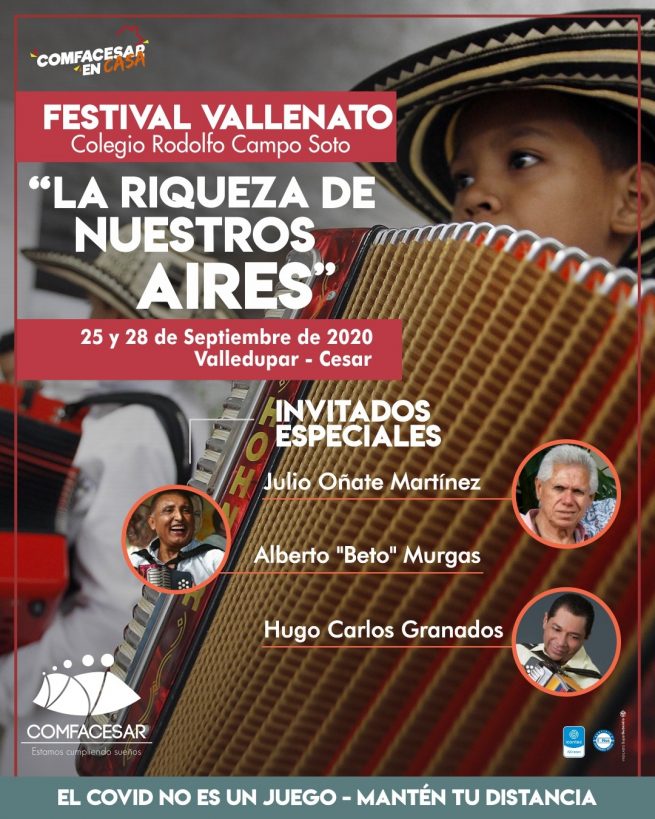 Este viernes, Comfacesar realizará conversatorio “Los cuatro aires del vallenato”