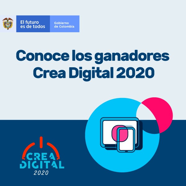 Contenidos digitales de 14 departamentos del país serán apoyados con la convocatoria Crea Digital