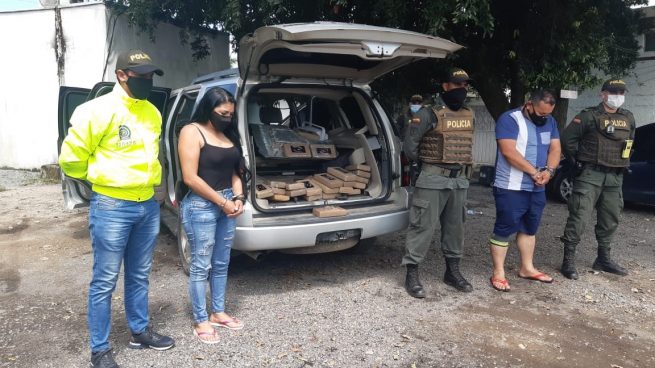 Capturada pareja con 26 mil gramos de clorhidrato de cocaína