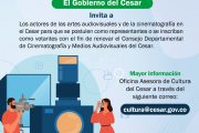 Convocan para integrar Consejo Departamental de Cinematografía y Medios Audiovisuales