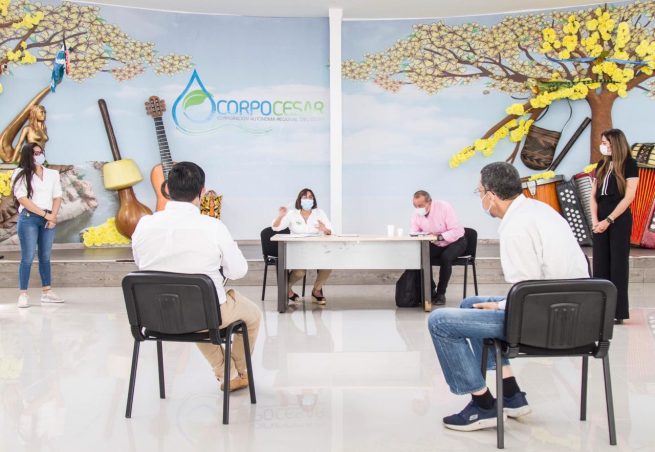 Arroceros y Corpocesar establecieron acuerdos para trabajar en pro de los recursos naturales