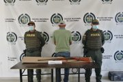 Capturados en la vereda Las Piñas (Becerril) portando armas de fuego