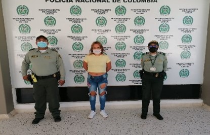 Mujer fue capturada en Valledupar sindicada de ser coautora de homicidio agravado