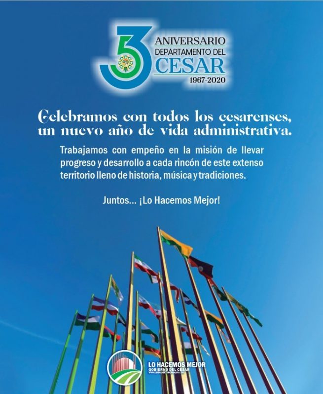 Con diversas actividades, el Cesar festeja sus 53 años de creación