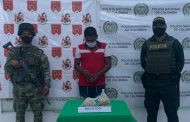 En el sur del Cesar, capturado con 2.000 gramos de cocaína