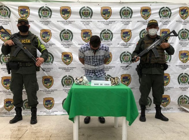 En el sur del Cesar capturado con 12 mil dosis de coca