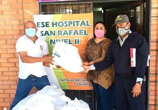 Hospital San Rafael de San Juan del Cesar recibió kits de bioseguridad