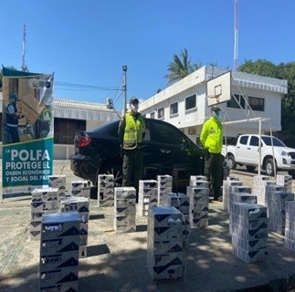 La Polfa aprehendió 7 mil cajetillas de cigarrillo de contrabando