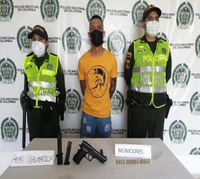 Capturado en el balneario Hurtado por tráfico de estupefacientes y porte de armas