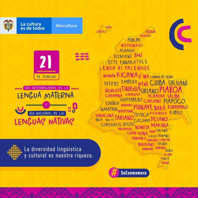 Lista programación para celebrar el Día Internacional de la Lengua Materna