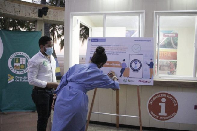 La Dirección de Turismo de La Guajira y Fontur firmaron convenio para implementar el sello ‘Check In Certificado’
