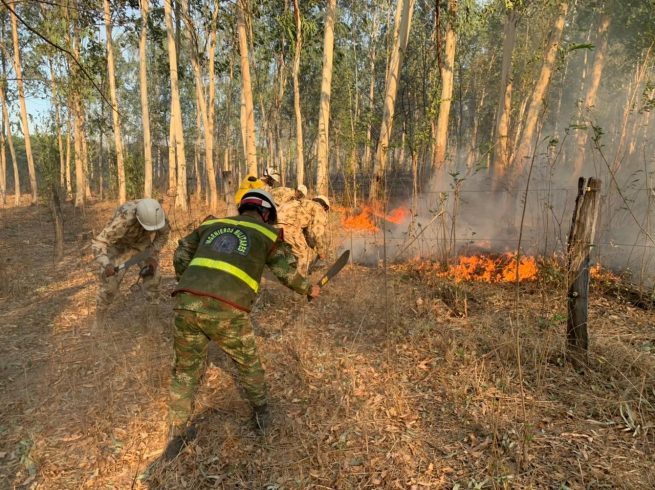En Valledupar, Ejército Nacional instala puesto de mando unificado para mitigar los incendios forestales