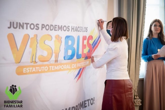 Directora Icbf se sumó a la campaña Visibles que divulga los beneficios del Estatuto de Protección Temporal
